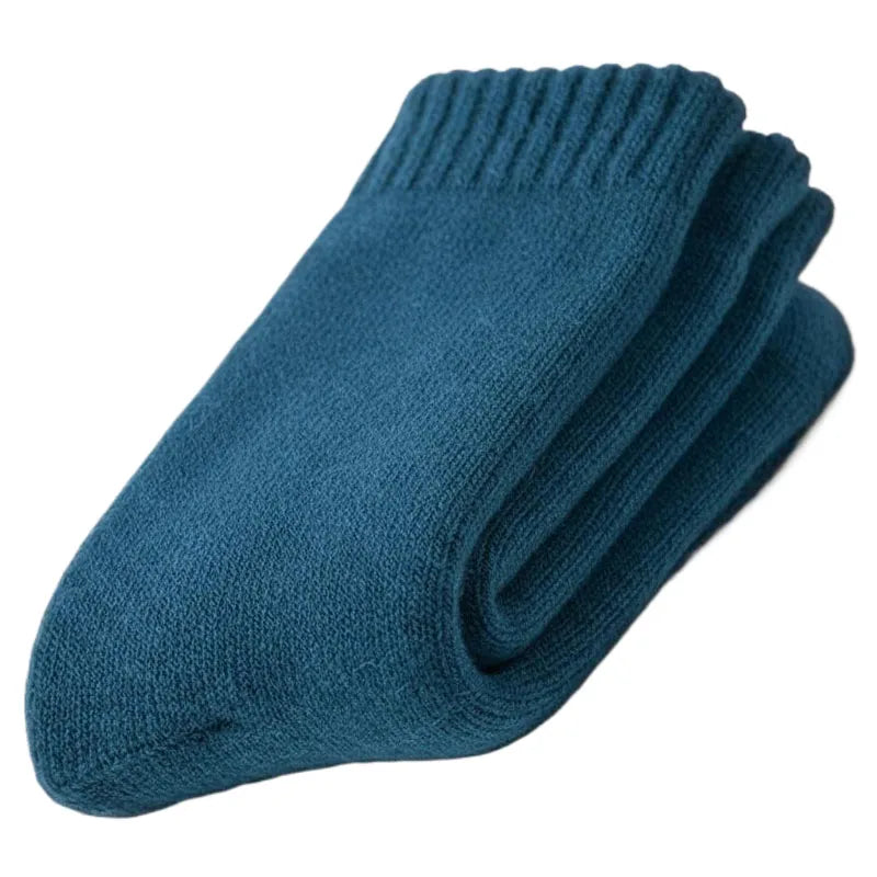 2025 nuevos calcetines cálidos súper gruesos de invierno, calcetines de lana para hombres y mujeres, calcetines sólidos, calcetines de lana Merino contra la nieve fría, calcetines Terry