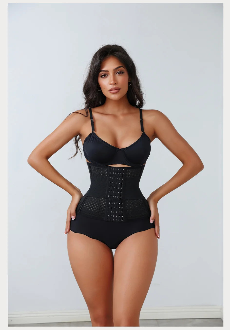 Nuevo Faja Reductora Ajustable para Mujer con Doble Cinturón de Neopreno y Cremallera, Corsé de Entrenamiento para Control Abdominal y Soporte Lumbar