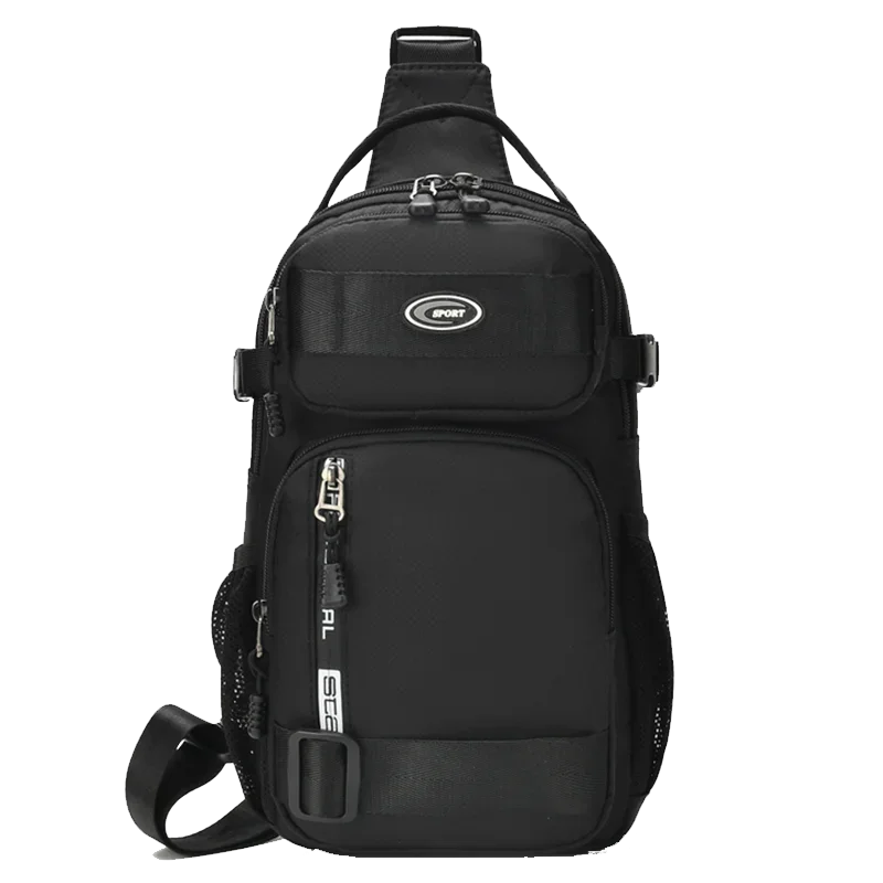 Mochila de montar para hombre, bolso de pecho para hombre, bolso de hombro informal para hombre, bolso cruzado ligero y de gran capacidad