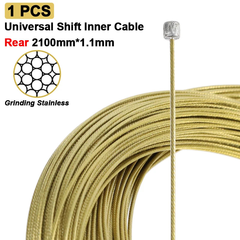 Cables de freno de palanca de cambios de bicicleta HEPPE, Cable de cambio de cambio delantero y trasero para bicicleta de montaña y carretera, juego de cables de acero inoxidable