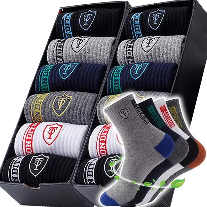 5/10 pares de calcetines transpirables de baloncesto para hombre para primavera y otoño medias deportivas desodorantes con absorción de sudor