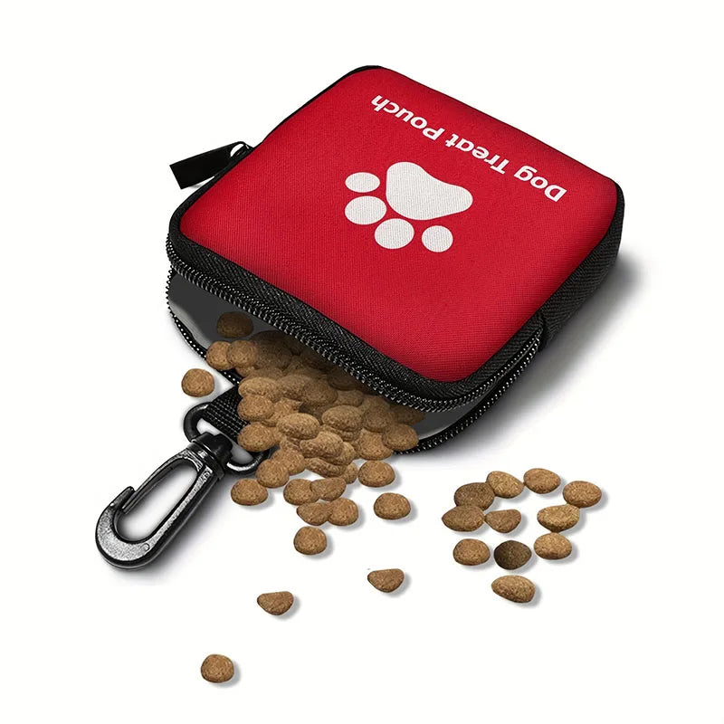 Bolsa portátil para golosinas para perros, adiestramiento al aire libre, bolsillo para comida para perros, bolsas multifuncionales de recompensa para perros, suministros para mascotas