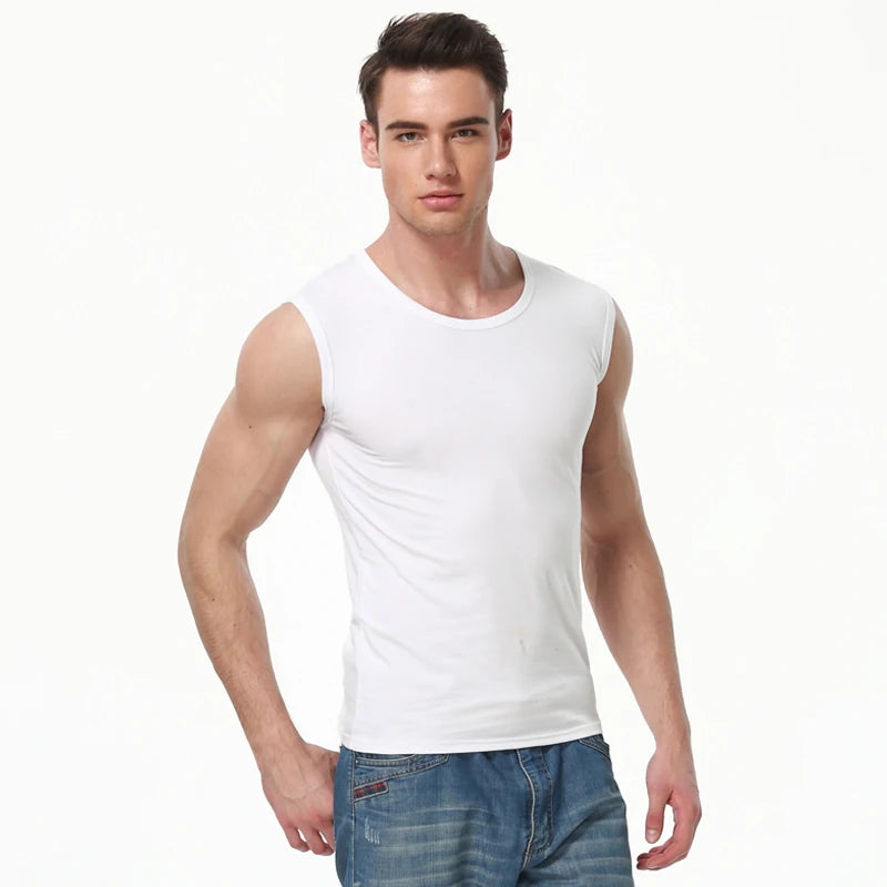 Chaleco ajustado de algodón sin mangas para hombre, 1/3 piezas, con Color de fondo, para ejercicio cómodo y fitness, camiseta sin mangas con