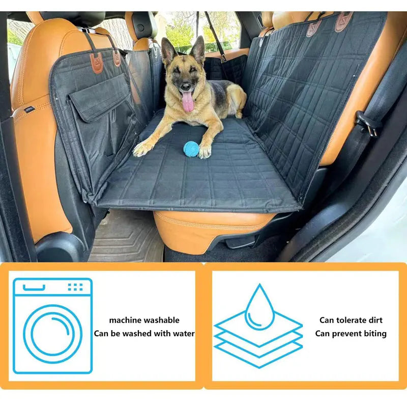 Funda para asiento trasero de coche, cubierta protectora de viaje para perros grandes con rodamiento de 130kg, estera duradera para coches, camiones, SUV, estera de protección impermeable para mascotas