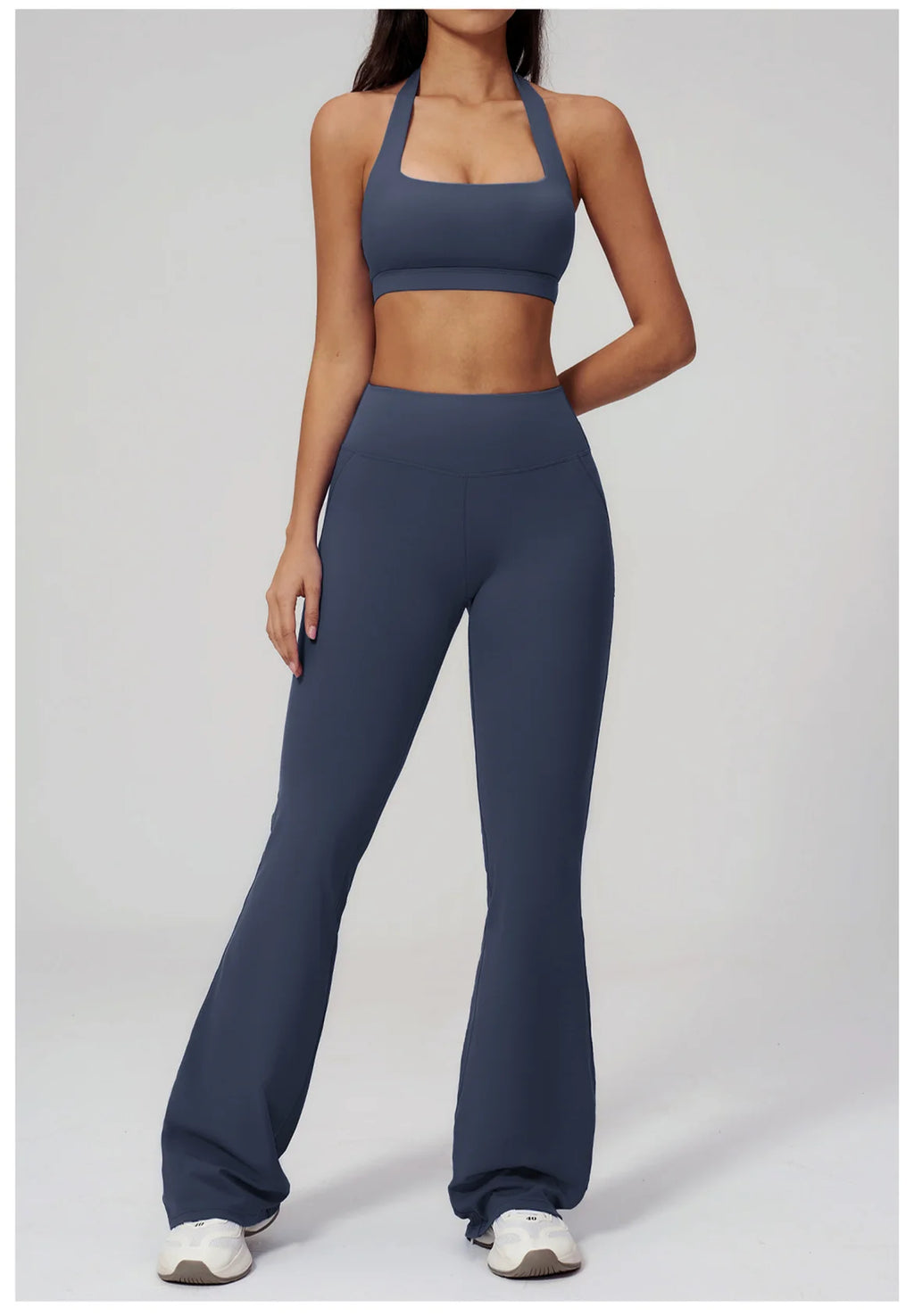 Conjunto de Yoga para Mujer, Ropa Deportiva, Conjunto de Gimnasio y Fitness, 2 Piezas, Leggings para Correr, Sujetador Deportivo Transpirable, Ropa Deportiva Femenina