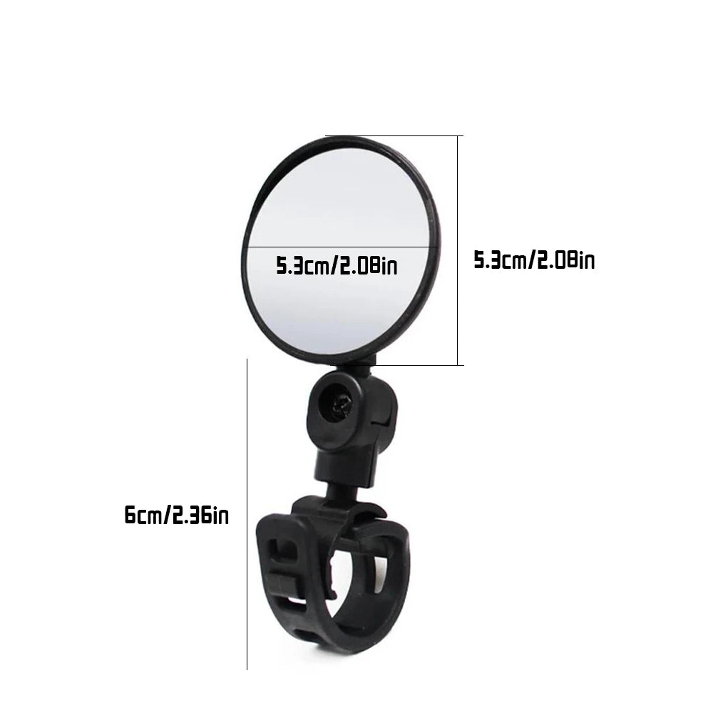 Espejo retrovisor para bicicleta, espejos retrovisores universales giratorios ajustables de 360 grados para manillar de ciclismo, para bicicleta de montaña y carretera, 1/2 Uds.
