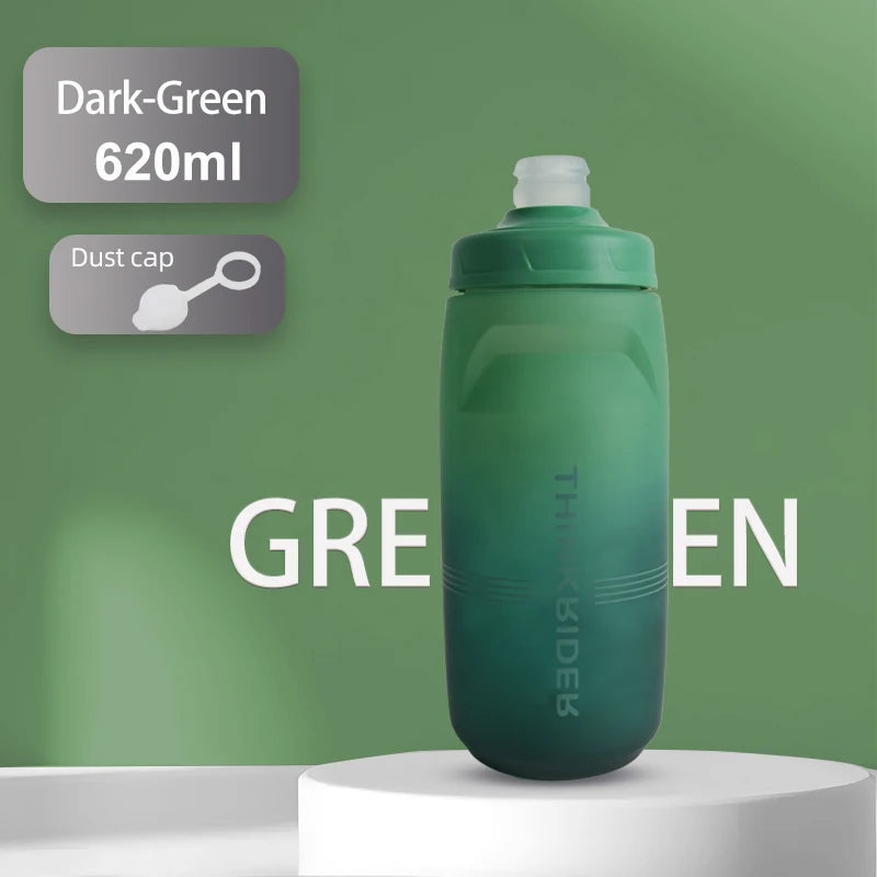 ThinkRider-botella de agua para bicicleta de montaña y carretera, botella de plástico portátil de gran capacidad para deportes al aire libre, 620ml/750ml
