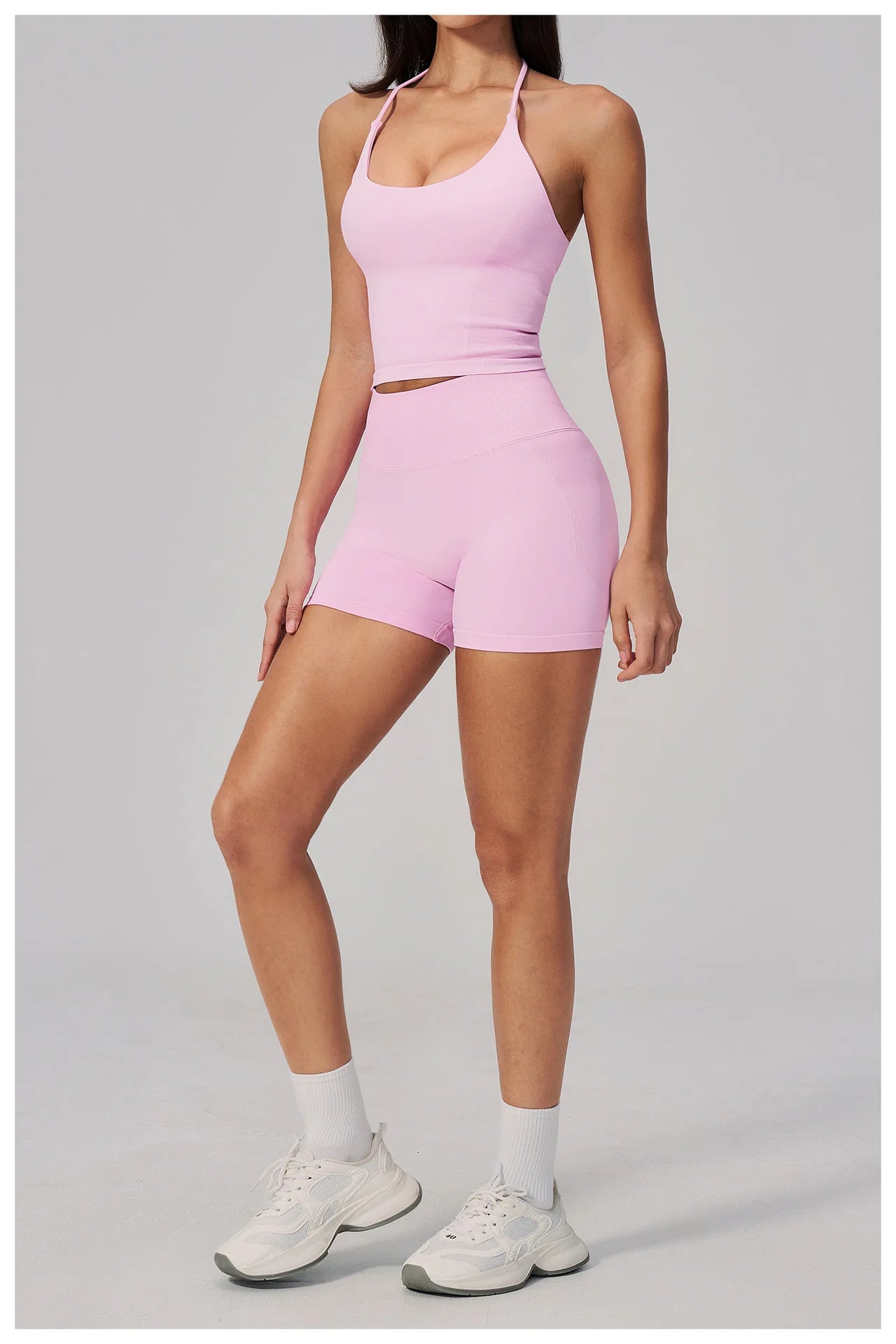 Conjunto de Yoga sin Costuras para Mujer, Ropa Deportiva, Conjunto de Fitness de 2 Piezas, Leggings y Sujetador Deportivo Transpirable, Ropa Deportiva Femenina