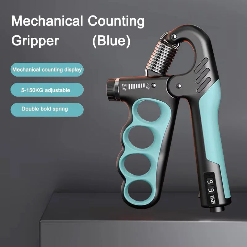 Expansor de muñeca para gimnasio, fortalecedor de mano, recuperación muscular ajustable, ejercicio de fuerza de mano, 5-60/100/150kg