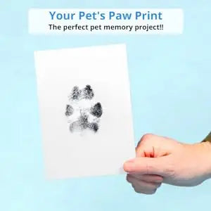 Almohadilla de tinta táctil limpia con estampado de pata, recuerdo de propietario de Mascota de perro o gato, Kit de fabricación de impresión DIY de nariz sin tinta y Pawprint