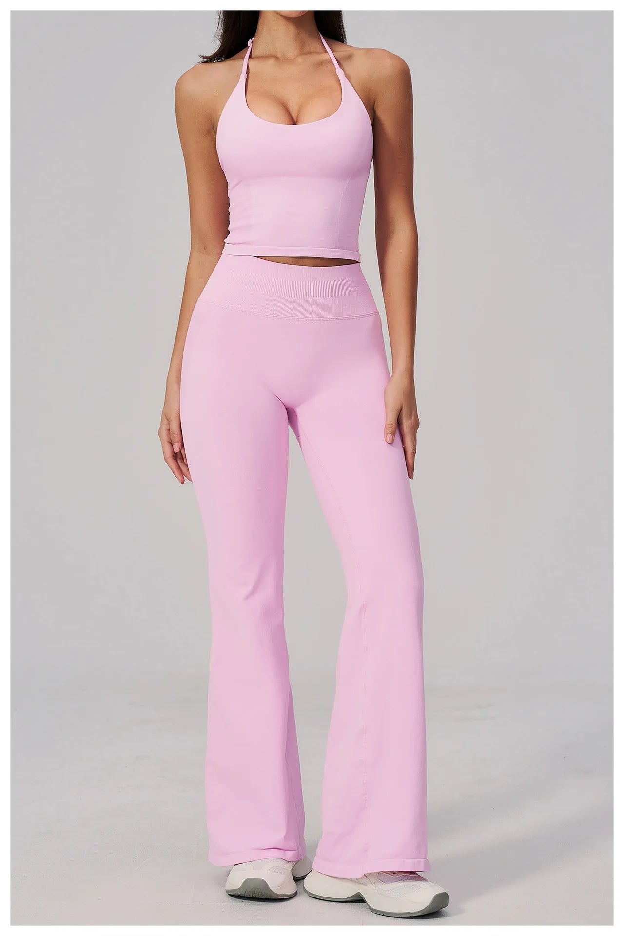 Conjunto de Yoga sin Costuras para Mujer, Ropa Deportiva, Conjunto de Fitness de 2 Piezas, Leggings y Sujetador Deportivo Transpirable, Ropa Deportiva Femenina