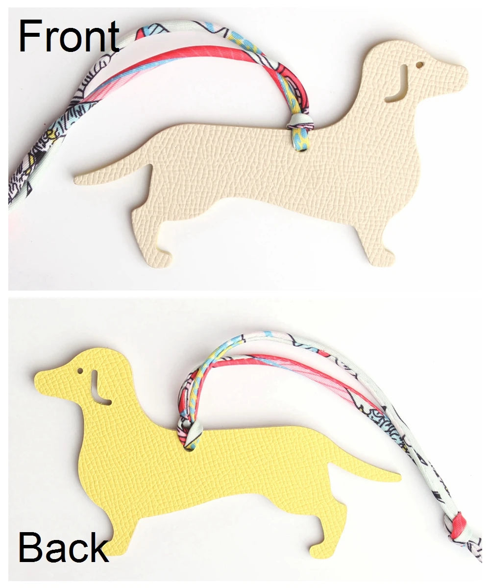 Llavero con doble cara de piel auténtica de grano completo de cocodrilo, gato de la suerte, cachorro, perro, caballo, mochila, colgante, Animal, bolso de mujer
