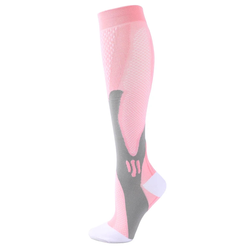 1 par de calcetines de compresión calcetines deportivos medias de enfermería médica previenen las venas varicosas calcetines embarazo enfermería atlético fútbol SOX