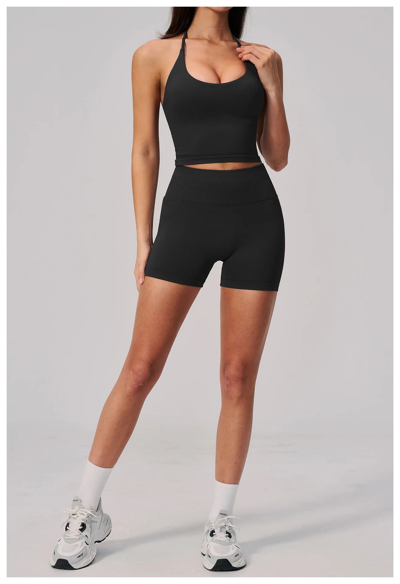 Conjunto de Yoga sin Costuras para Mujer, Ropa Deportiva, Conjunto de Fitness de 2 Piezas, Leggings y Sujetador Deportivo Transpirable, Ropa Deportiva Femenina