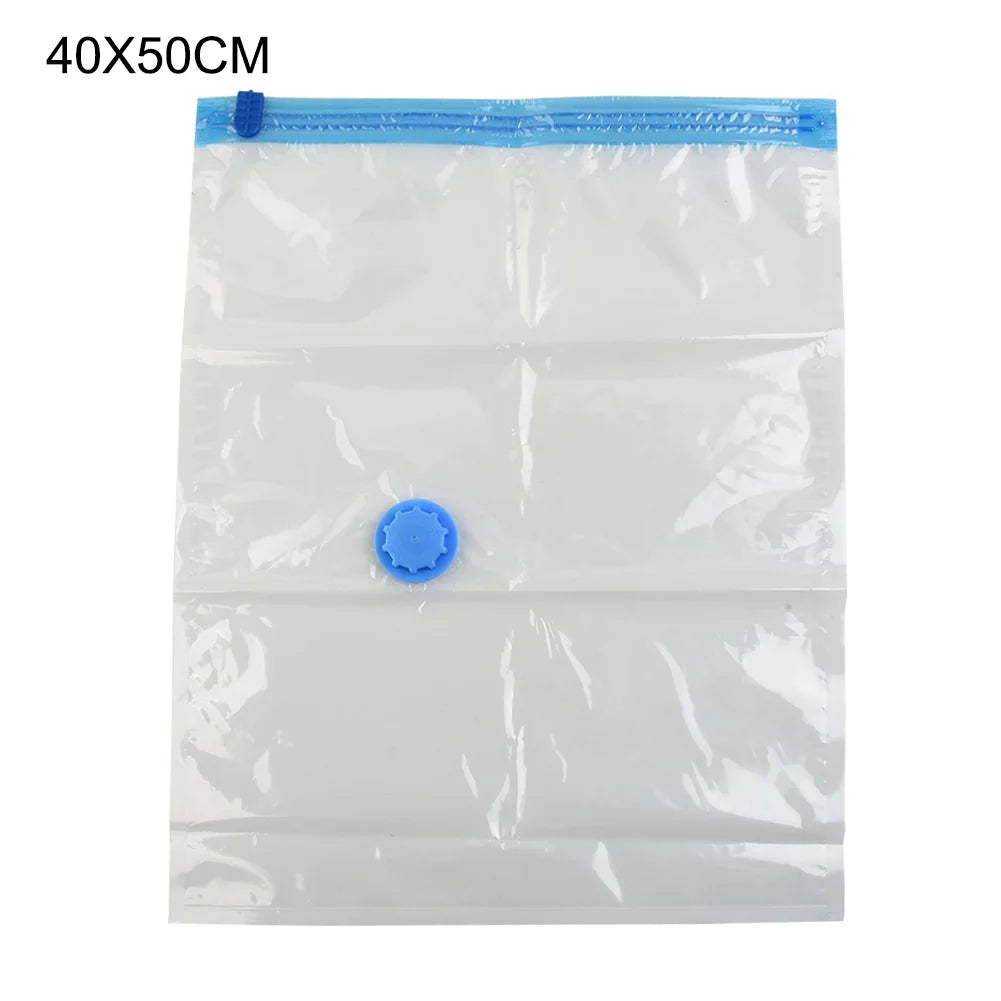 Bolsas de almacenamiento al vacío con válvula plegable comprimida, ahorro de espacio, almacenamiento de ropa de gran tamaño para toalla, manta de tela