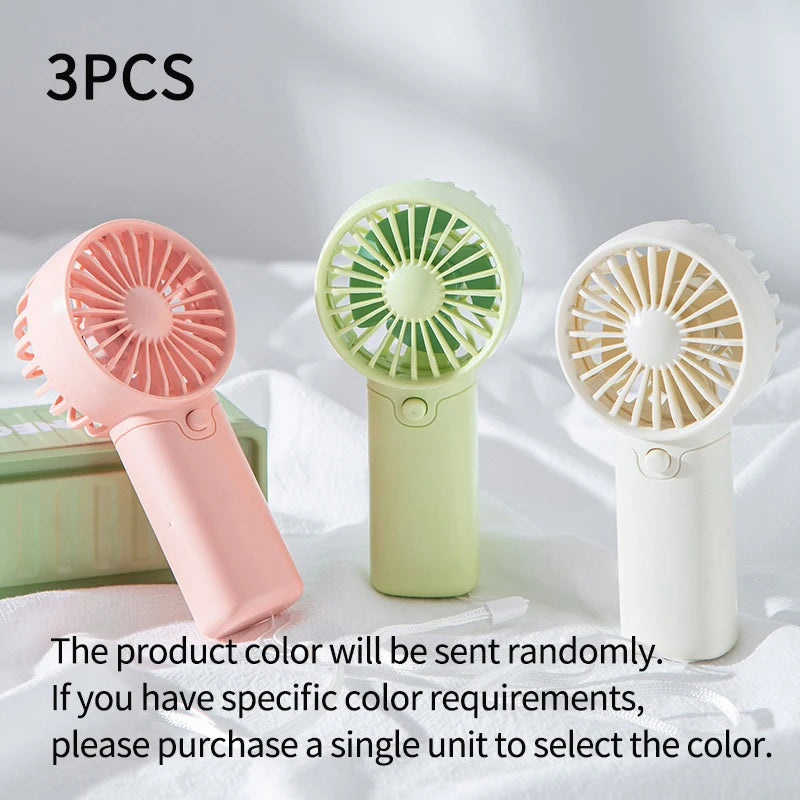 2025 lindo Mini ventilador portátil ventilador de mano ligero práctico tamaño de bolsillo bajo ruido pequeño ventilador eléctrico regalo para estudiantes ventilador al aire libre