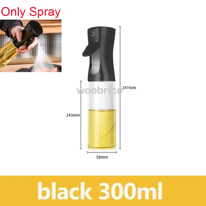 Dispensador de aceite en aerosol 2 en 1 para cocina, pulverizador de aceite o solo cepillo pulverizador para freír al aire, ensaladas, asar, cocinar en la cocina