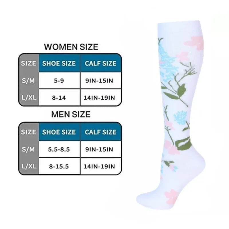 Nuevos calcetines de compresión deportivos para venas varicosas, calcetines médicos de nailon para enfermería, aptos para correr, saltar, antifatiga