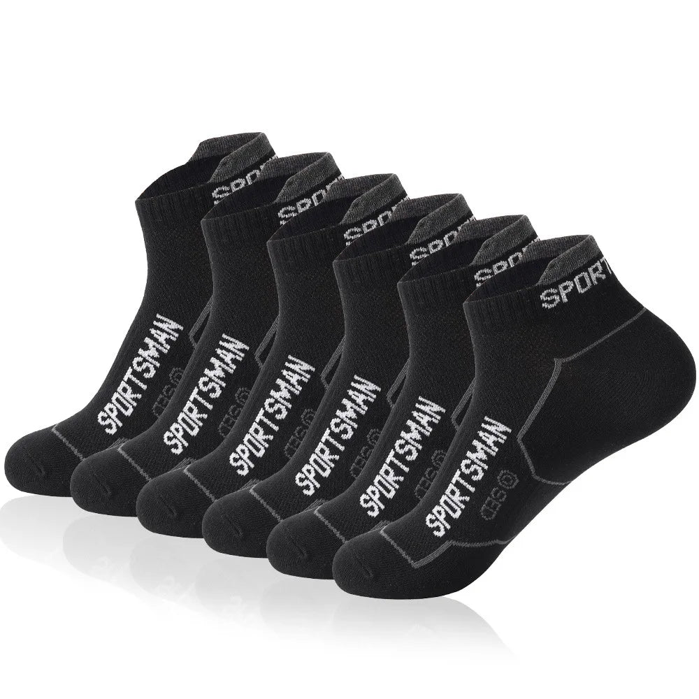 6 pares de calcetines calcetines cortos para hombre calcetines de baloncesto absorbentes y olorosos calcetines deportivos para correr calcetines de malla transpirable para hombre