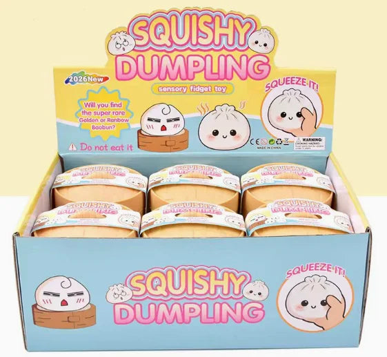 Pelota Antiestrés de Simulación con Forma de Dumpling, de Rebote Lento, Suave al Tacto, para Descompresión, Decoración para Oficina y Hogar, Regalos de Cumpleaños para Niños y Adultos
