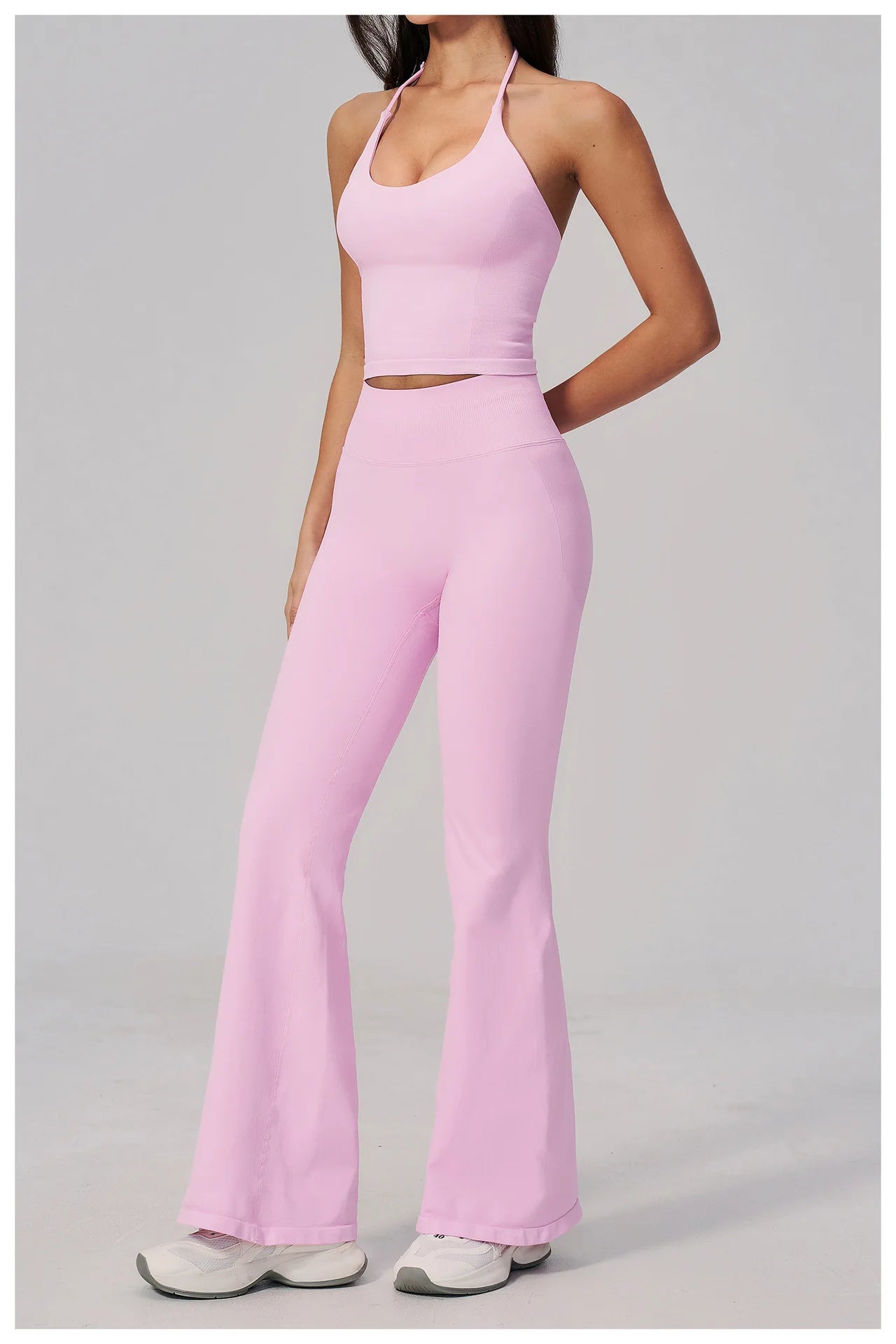Conjunto de Yoga sin Costuras para Mujer, Ropa Deportiva, Conjunto de Fitness de 2 Piezas, Leggings y Sujetador Deportivo Transpirable, Ropa Deportiva Femenina