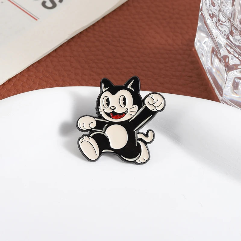 Broches de Esmalte de Dibujos Animados de Comedia, Lindos Broches de Anime de Perro, Gato, Pato, Doctor, Oso, para Ropa, Solapa, Joyería, Regalos para Amigos
