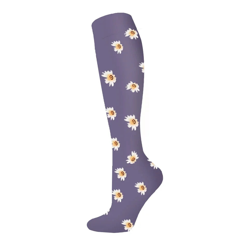 Nuevos calcetines de compresión deportivos para venas varicosas, calcetines médicos de nailon para enfermería, aptos para correr, saltar, antifatiga
