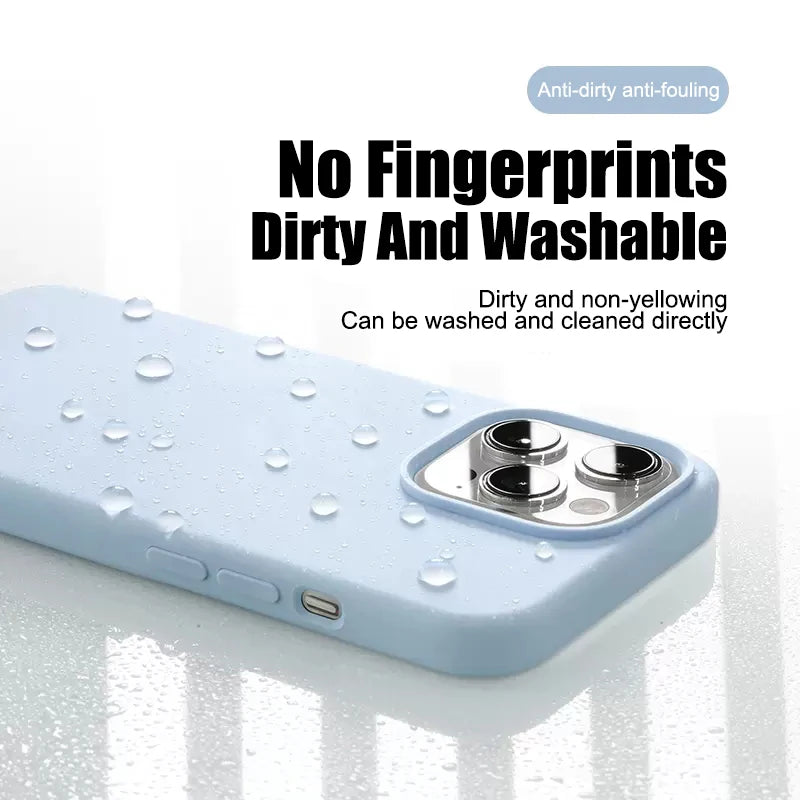 Funda de teléfono de silicona líquida de lujo para APPLE iPhone 11 13 12 14 15 16 Pro Max fundas para iPhone 15 Plus funda protectora a prueba de golpes