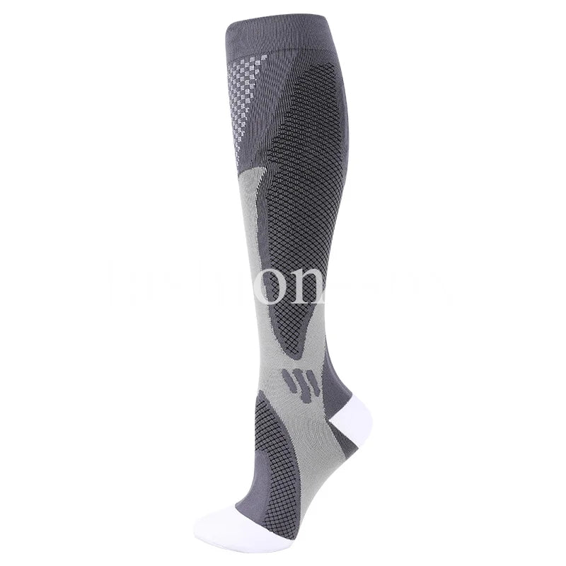 1 par de calcetines de compresión calcetines deportivos medias de enfermería médica previenen las venas varicosas calcetines embarazo enfermería atlético fútbol SOX