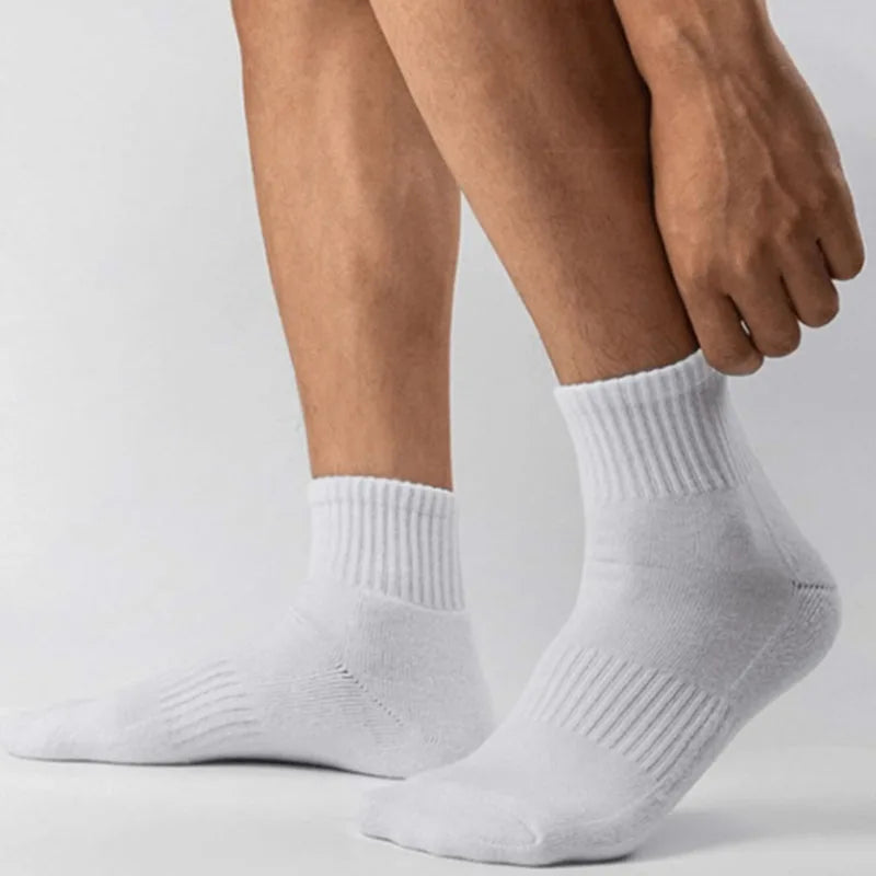 5/10/20 pares de calcetines de cuello redondo de color sólido neutro, calcetines deportivos transpirables y cómodos para primavera y verano, calcetines deportivos para todas las estaciones