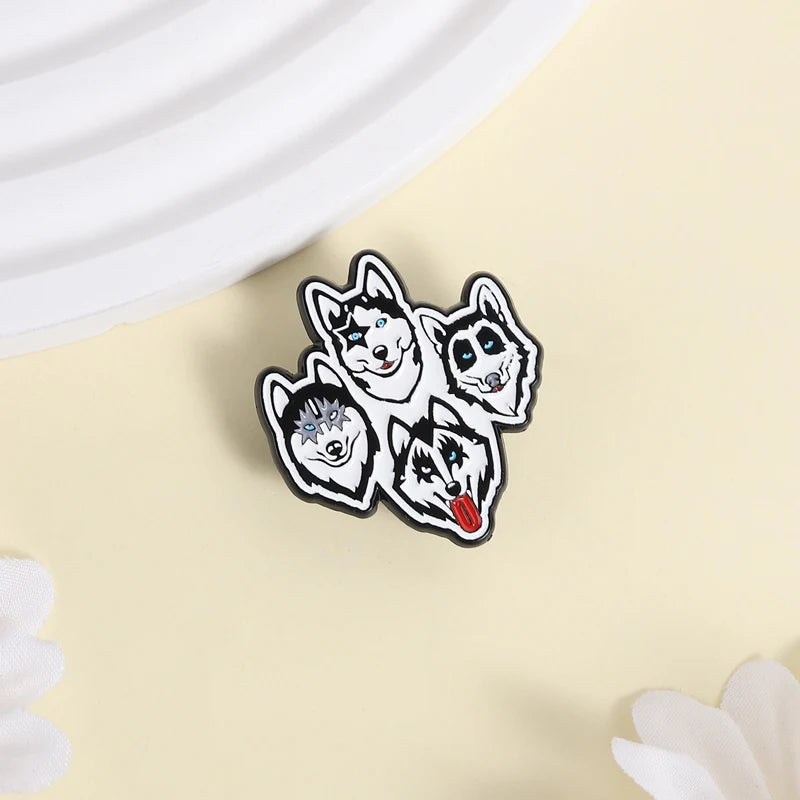 Broches de Esmalte de Dibujos Animados de Comedia, Lindos Broches de Anime de Perro, Gato, Pato, Doctor, Oso, para Ropa, Solapa, Joyería, Regalos para Amigos