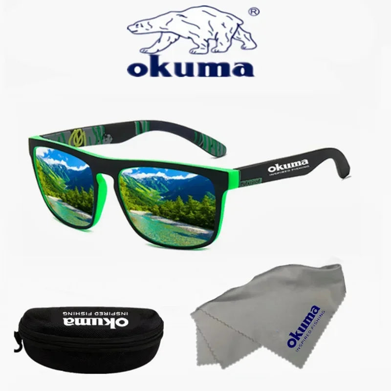 Okuma-gafas de sol polarizadas UV400 para hombre y mujer, lentes de sol al aire libre para caza, pesca, conducción de bicicletas, caja opcional
