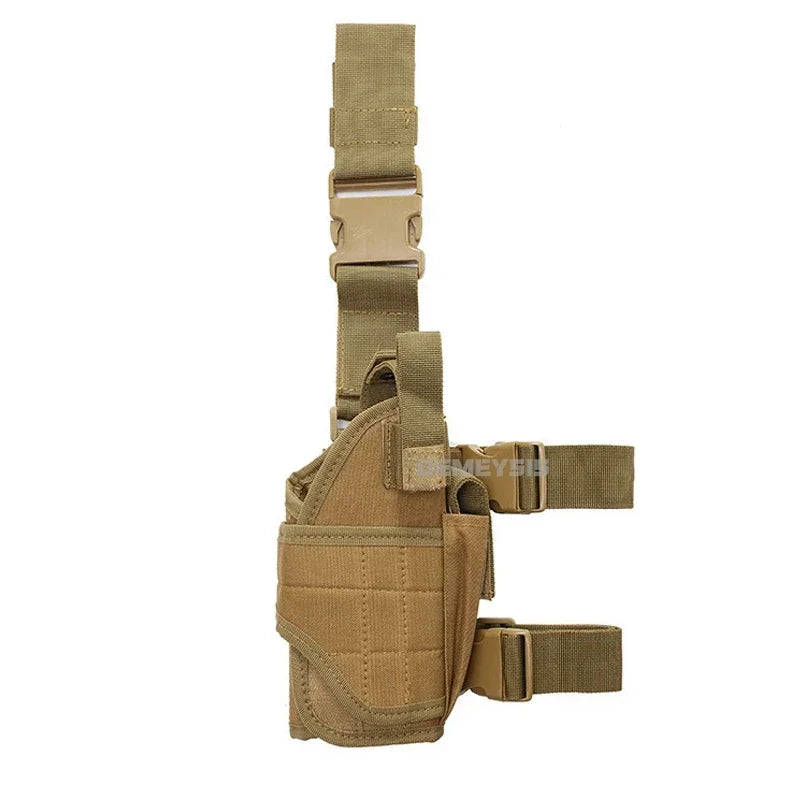 Funda Universal para pistola con pierna caída, bolsa táctica para pistola en el muslo para diestros, arnés para piernas para todas las pistolas