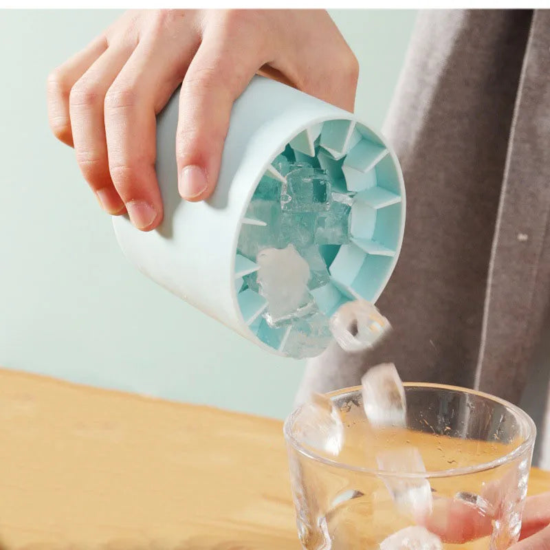 Molde de silicona para cubitos de hielo, cubo de hielo redondo, refrigerador casero DIY de verano, máquina de hielo congelada, molde creativo para cubitos de hielo, herramientas de bar