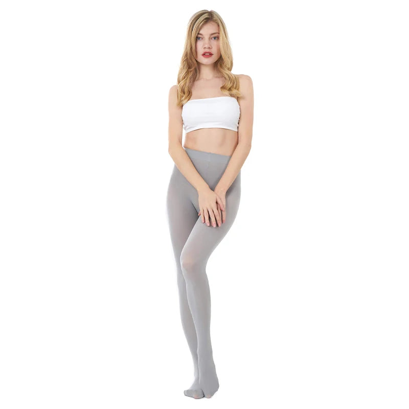 Medias largas sexis de talla grande para mujer, pantimedias de terciopelo de Color caramelo, medias elásticas grandes para primavera, verano y otoño, lencería escolar para chica