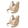 FallSweet Sujetador de corrección de postura inalámbrico para mujer Bralette push-up sin costuras con soporte cruzado en la espalda para lencería moldeadora diaria