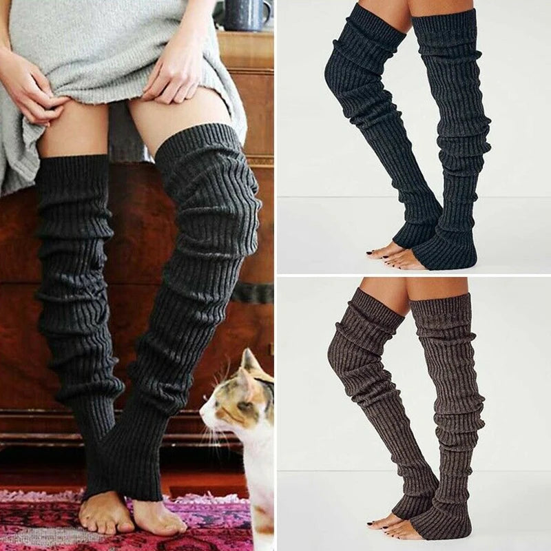 Medias góticas de Anime para mujer, calcetines hasta la rodilla, accesorios de disfraces de Cosplay, calentadores de piernas largas para Yoga, calcetines hasta la rodilla, novedad