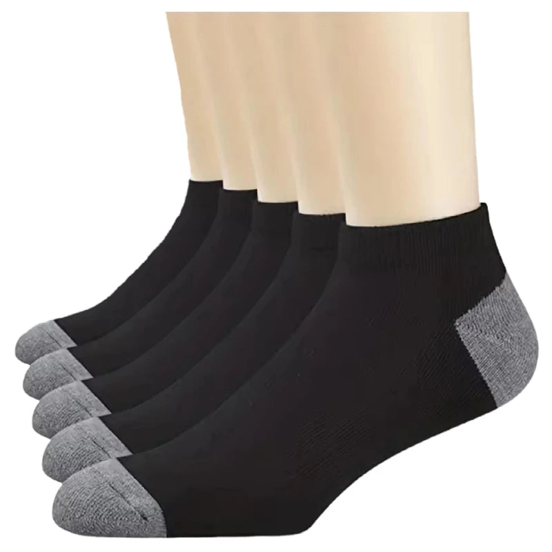 10 pares de medias deportivas de algodón transpirables para hombre, calcetines de fibra de bambú para otoño e invierno, desodorante con absorción de sudor, calcetines de negocios