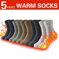 3 pares de calcetines gruesos de invierno para hombre, calcetines largos para deportes al aire libre, calcetines de nieve resistentes al frío a prueba de heladas para hombre, regalo 39-44