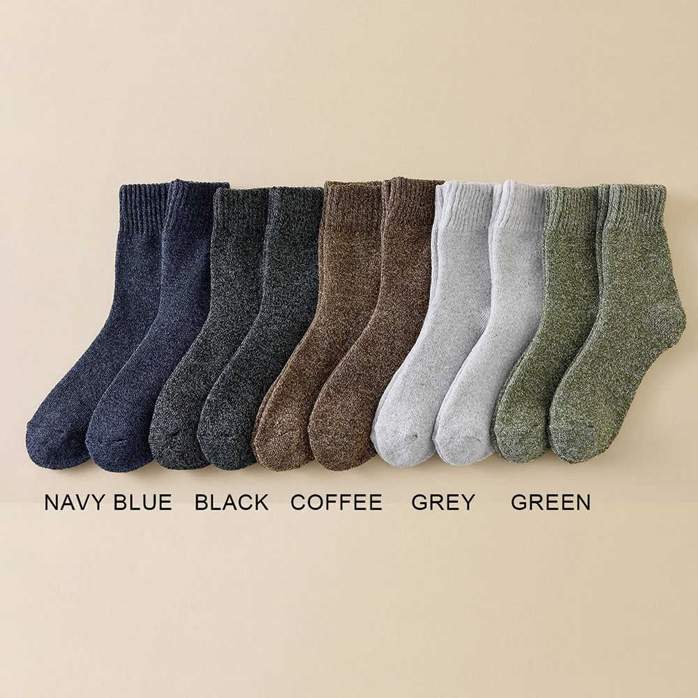3 pares de calcetines gruesos de invierno para hombre, calcetines largos para deportes al aire libre, calcetines de nieve resistentes al frío a prueba de heladas para hombre, regalo 39-44