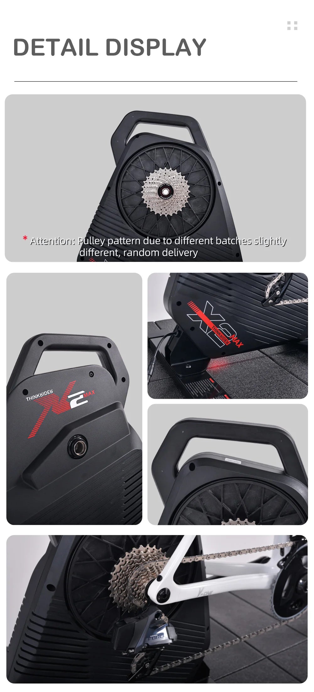 Nuevo ThinkRider X2Max Smart Bike Trainer MTB bicicleta de carretera entrenador doméstico medidor de potencia incorporado Compatible