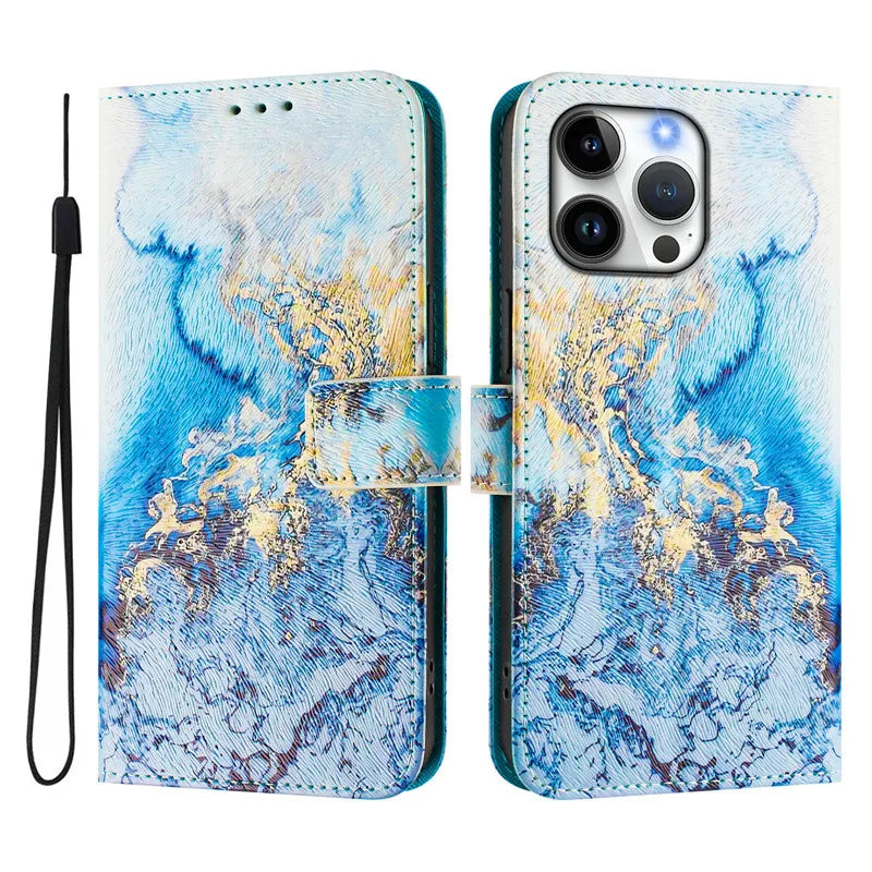 13 Funda de teléfono de cuero para iPhone 13 12 Mini 11 Pro 13Pro 12Pro Max 11Pro Coque Flip Cover Wallet fundas pintadas magnéticas gato oso