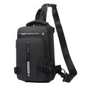 Mochila de montar para hombre, bolso de pecho para hombre, bolso de hombro informal para hombre, bolso cruzado ligero y de gran capacidad