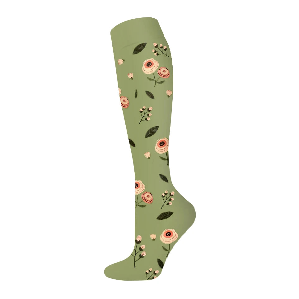 Nuevos calcetines de compresión deportivos para venas varicosas, calcetines médicos de nailon para enfermería, aptos para correr, saltar, antifatiga
