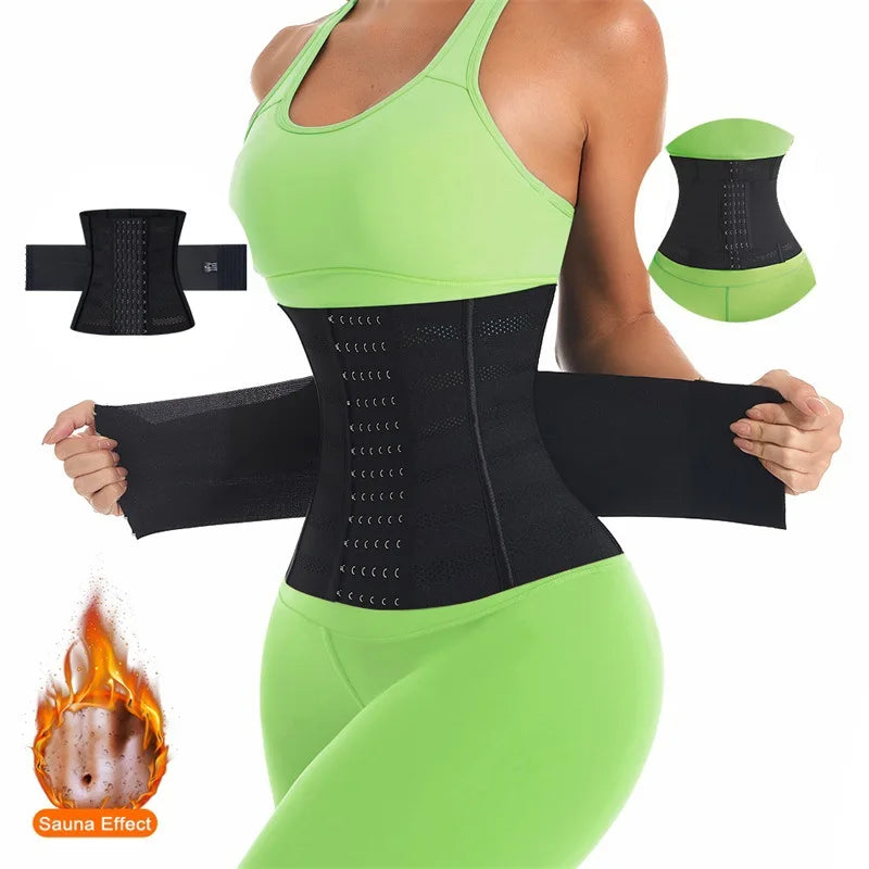 Entrenador de cintura moldeador de cuerpo para mujer, Control de barriga, envoltura adelgazante, faja reductora de vientre plano, cinturones de corsé