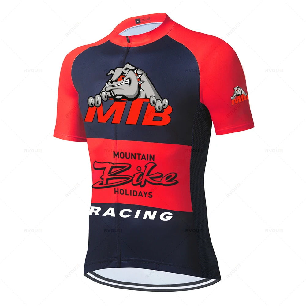 Conjunto de ropa de Ciclismo profesional para Hombre, Maillot de verano para bicicleta de montaña, MTB