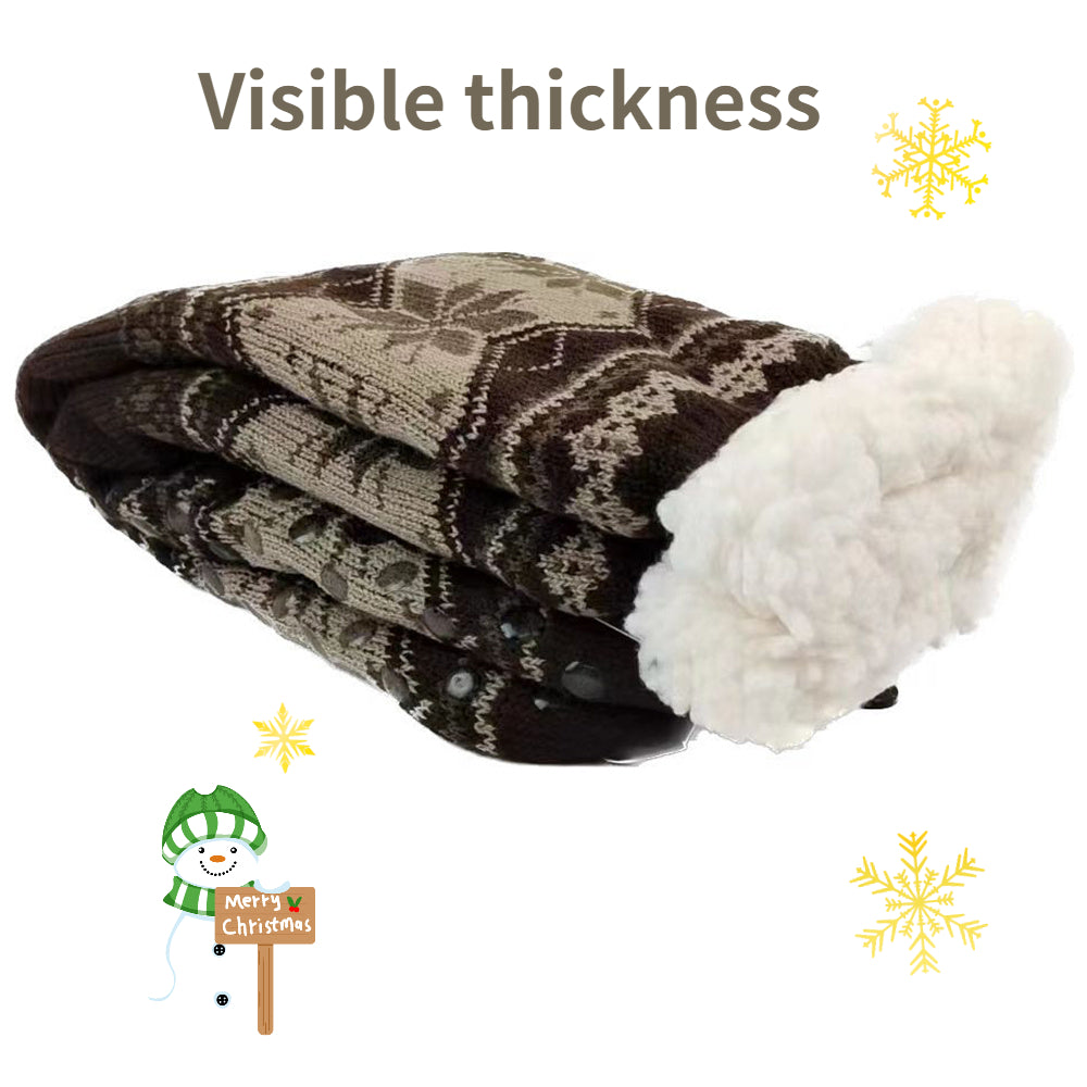 Calcetines de invierno para hombre, calcetín corto esponjoso y cálido de terciopelo suave, térmico, antideslizante, peludo, regalos gruesos, novedad de 2023