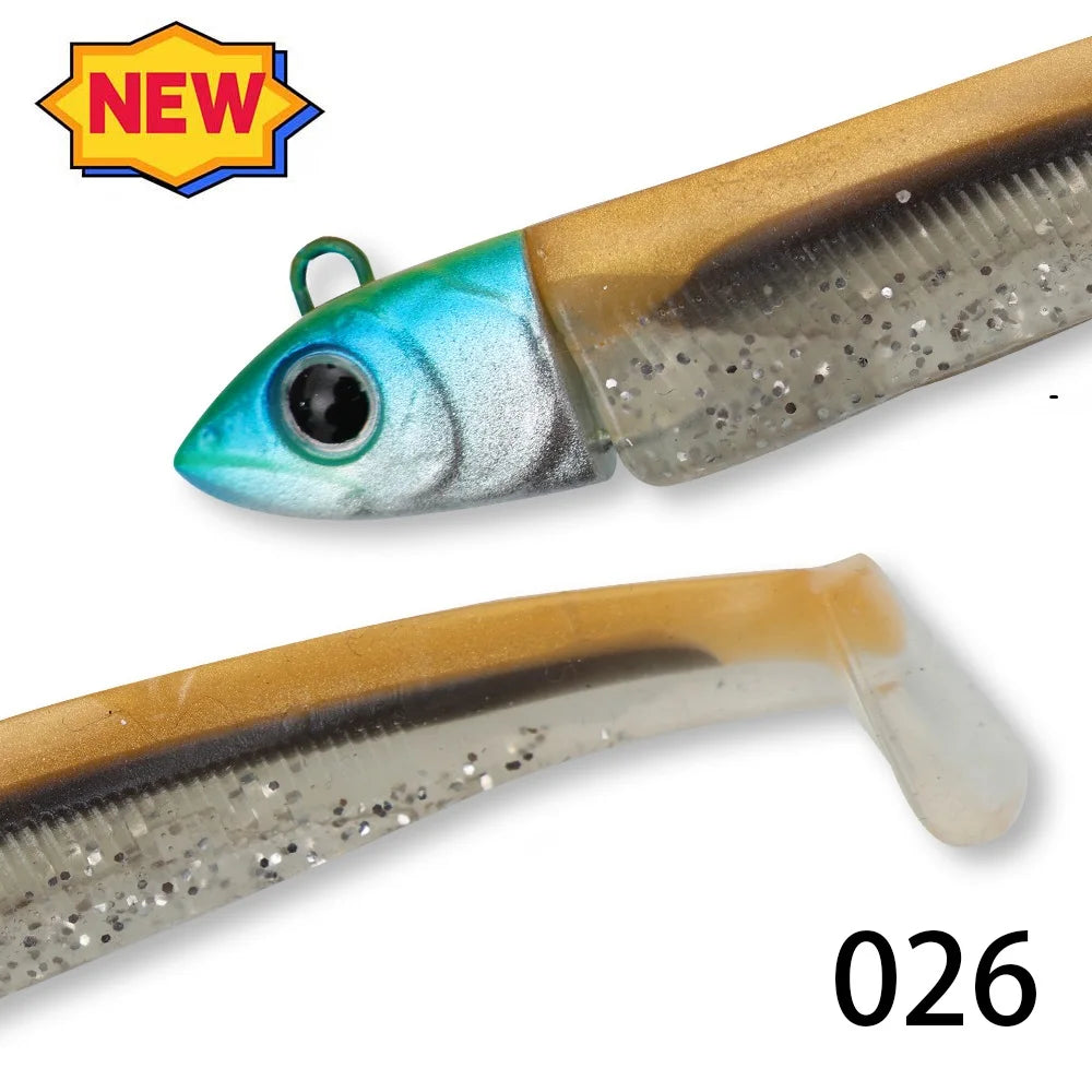 Señuelo de pesca de silicona suave Hunthouse Barre T. Minnow 70/85/100/110/125/135/155mm para lubina y lucio LW216