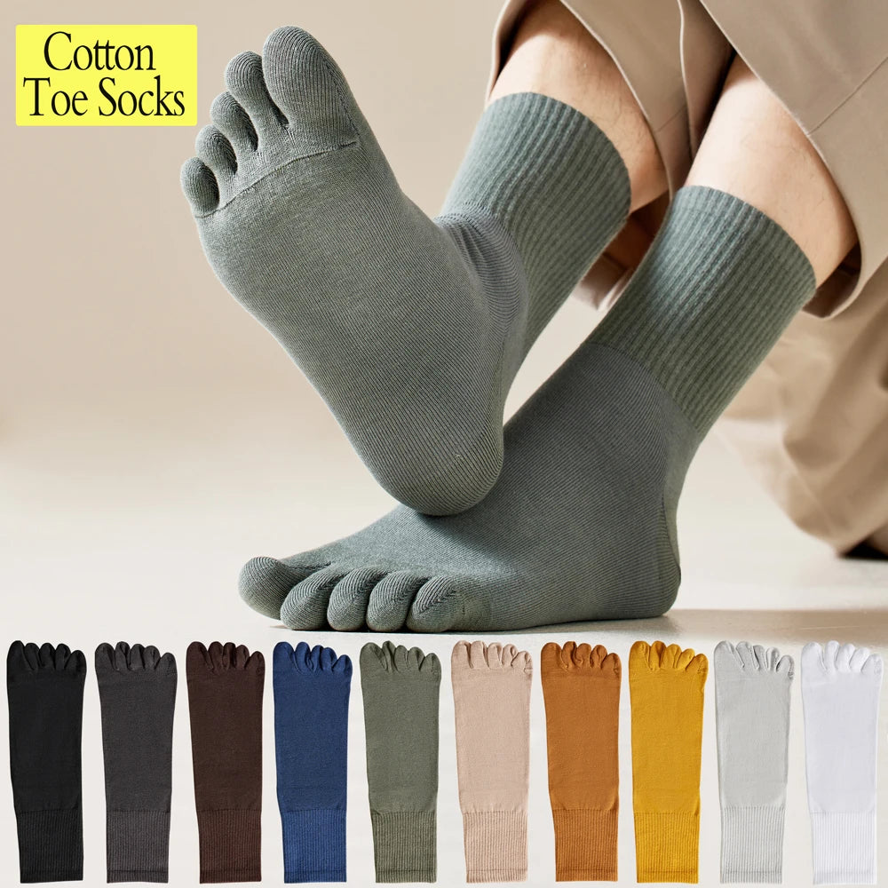 Gran oferta de calcetines de algodón para hombre, calcetines largos que absorben la humedad, Control de olores, diseño de punta sin costuras, para uso diario deportivo