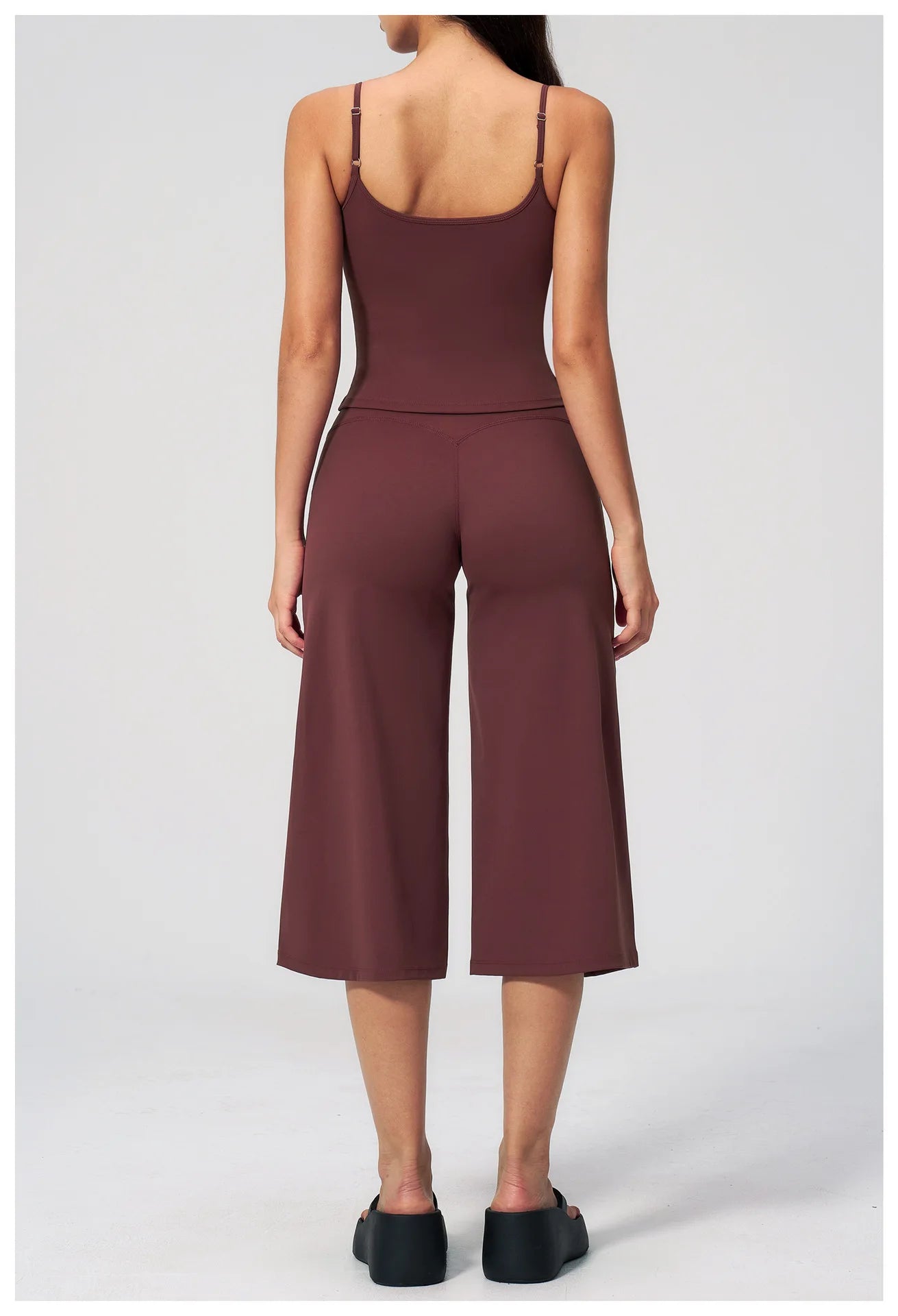 Conjunto Deportivo de Yoga para Mujer, Conjunto de Dos Piezas, Pantalones y Top, Traje Deportivo para Gimnasio, Yoga y Entrenamiento